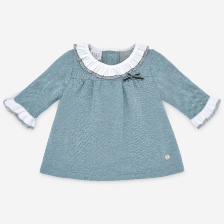 VESTIDO BEBE TELA JERSEY LISO SENDERO  PAZ RODRIGUEZ REF.35127
