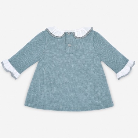 VESTIDO BEBE TELA JERSEY LISO SENDERO  PAZ RODRIGUEZ REF.35127