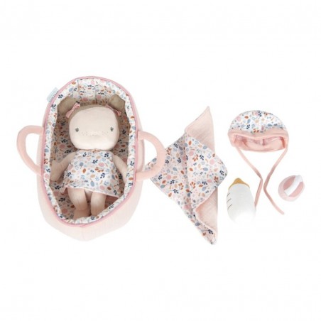CONJUNTO DE CUNITA Y BEBE ROSA LD4528 LITTLE DUTCH