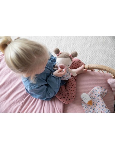 CONJUNTO DE CUNITA Y BEBE ROSA LD4528 LITTLE DUTCH