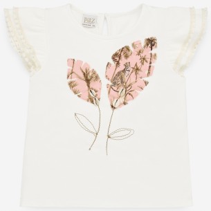 CAMISETA NIÑA BORDADA SAFARI PAZ RODRIGUEZ REF 35484