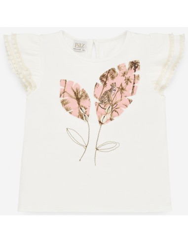 CAMISETA NIÑA BORDADA SAFARI PAZ RODRIGUEZ REF 35484