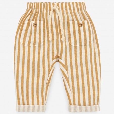 PANTALON LARGO DE RAYAS COLECCION TULUM PAZ RODRIGUEZ REF.35561