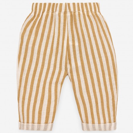 PANTALON LARGO DE RAYAS COLECCION TULUM PAZ RODRIGUEZ REF.35561