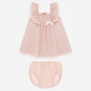 Conjunto de Vestido + Braga de tela para niña BAGAN PAZ Rodríguez.