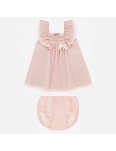 Conjunto de Vestido + Braga de tela para niña BAGAN PAZ Rodríguez.