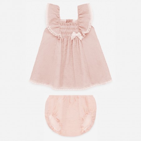 Conjunto de Vestido + Braga de tela para niña BAGAN PAZ Rodríguez.