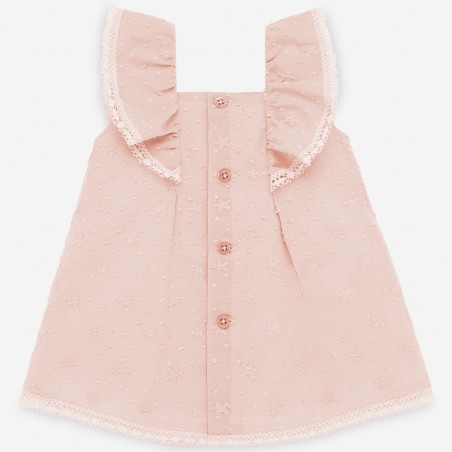 Conjunto de Vestido + Braga de tela para niña BAGAN PAZ Rodríguez.