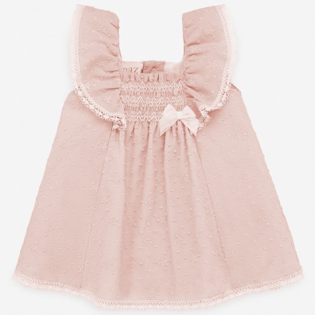 Conjunto de Vestido + Braga de tela para niña BAGAN PAZ Rodríguez.