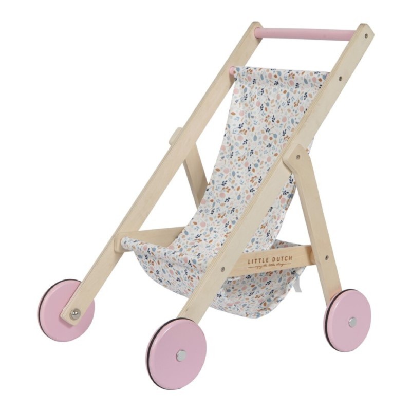 COCHECITO DE MUÑECAS FLORES LD4441 LITTLE DUTCH