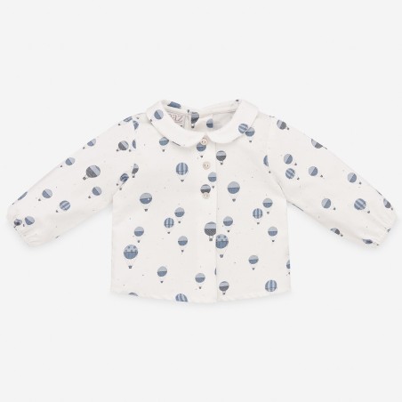 CAMISA BEBÉ MANGA LARGA ESTAMPADA CARICIAS PAZ RODRIGUEZ