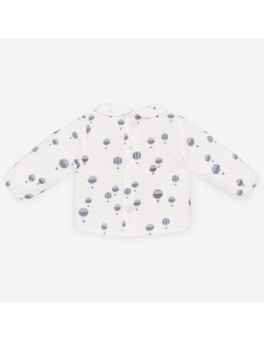 CAMISA BEBÉ MANGA LARGA ESTAMPADA CARICIAS PAZ RODRIGUEZ