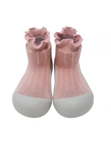 ATTIPAS ZAPATO POM-POM BEBÉ RESPETUOSO ERGONÓMICO POMPON ROSA