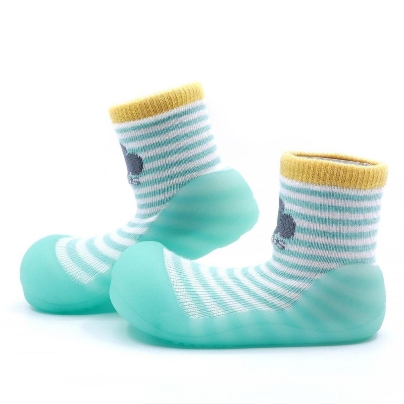 ZAPATO BEBÉ PEEKABOO-MINT ATTIPAS