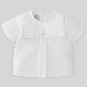 BLUSA CON CUELLO CUADRADO LUAR PAZ RODRIGUEZ REF.45383