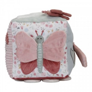 CUBO BLANDITO DE ACTIVIDADES FLORES LD8709 LITTLE DUTCH