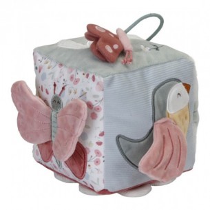 CUBO BLANDITO DE ACTIVIDADES FLORES LD8709 LITTLE DUTCH 2