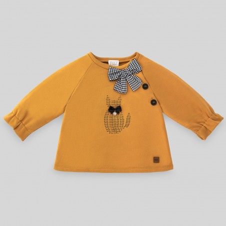 SUDADERA DE FELPA NIÑA GATOS PAZ RODRIGUEZ REF.190297