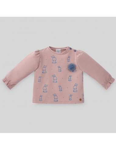 SUDADERA NIÑA ESTAMPADA CONEJITOS CONFORT OI22-23 PAZ RODRIGUEZ REF.190076
