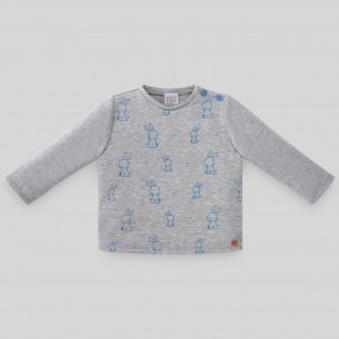 SUDADERA ESTAMPADA CON CONEJITOS CONFORT OI22-23 PAZ RODRIGUEZ ref. 190073