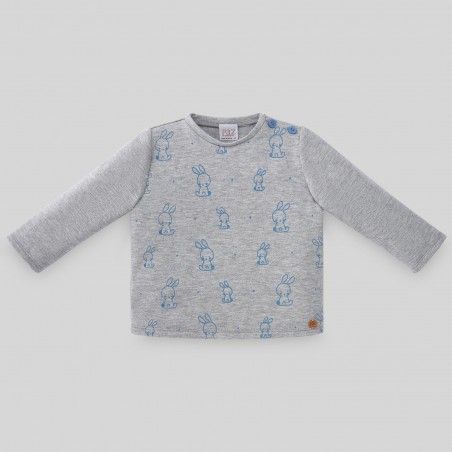SUDADERA ESTAMPADA CON CONEJITOS CONFORT OI22-23 PAZ RODRIGUEZ ref. 190073