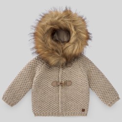 Chaquetón con capucha de pelo Recreo Paz Rodriguez