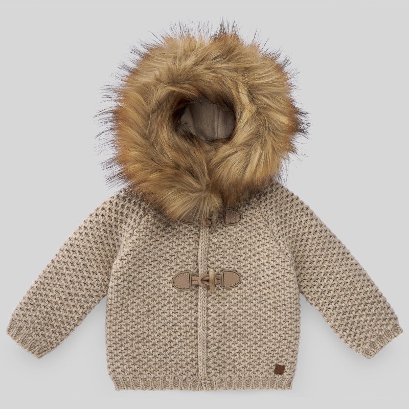 Chaquetón con capucha de pelo Recreo Paz Rodriguez
