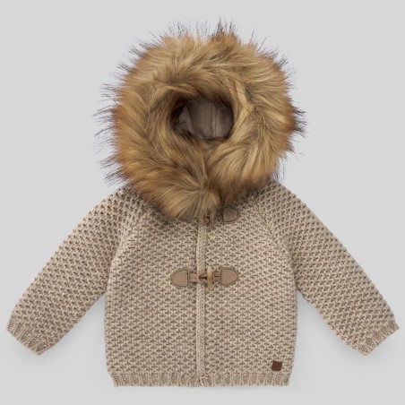 Chaquetón con capucha de pelo Recreo Paz Rodriguez