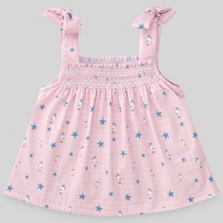 Vestido corto ñiña "GAVIOTAS" baño PAZ Rodríguez