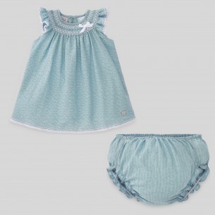 Vestido + braga bebé nido de abeja "Topolino" PAZ Rodríguez 2