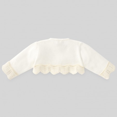 Chaqueta corta bebé bautizo "LUZ" PAZ Rodríguez