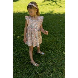 VESTIDO INFANTIL ESTAMPADO MANDARINA PAZ RODRIGUEZ