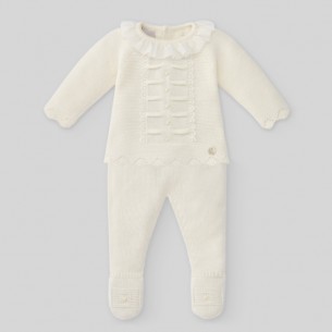 Conjunto bebé jubón + polaina niña PAZ Rodríguez