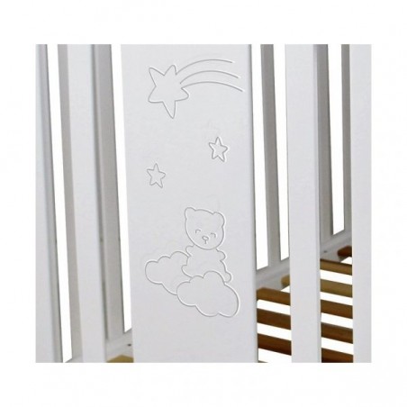 CUNA OSITO 120X60 CON ESTRELLAS IKID
