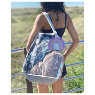 BOLSO DE PLAYA TRANSPARENTE PLAY AND STORE