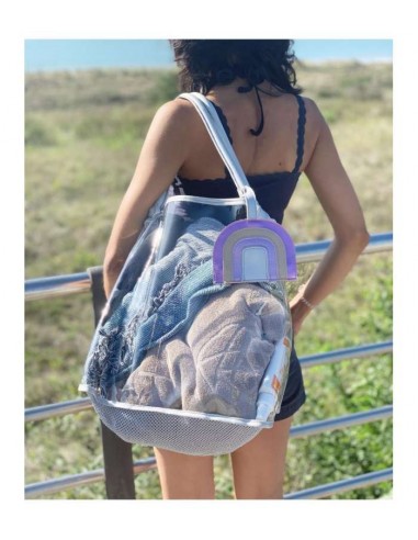 BOLSO DE PLAYA TRANSPARENTE PLAY AND STORE