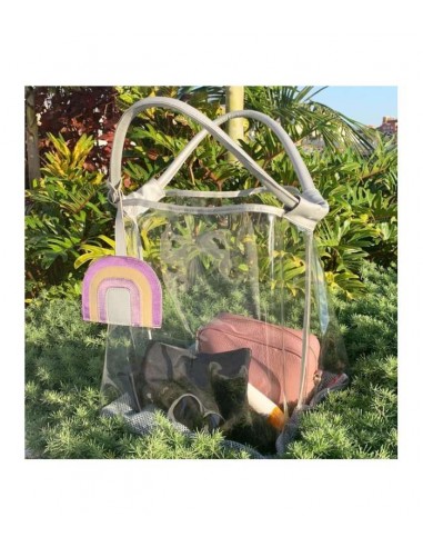 BOLSO DE PLAYA TRANSPARENTE PLAY AND STORE