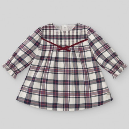 Vestido de cuadros niña NAVIDAD PAZ Rodríguez