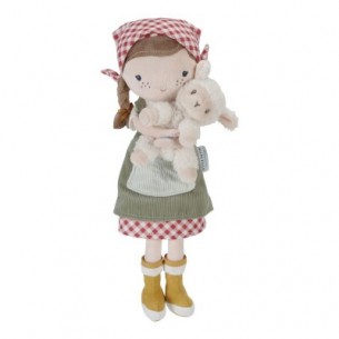 ROSA GRANJERA CON OVEJA MUÑECA BLANDITA LD4565 LITTLE DUTCH