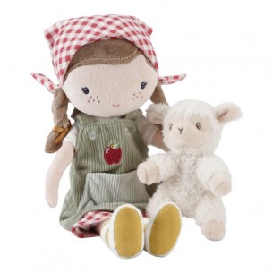 ROSA GRANJERA CON OVEJA MUÑECA BLANDITA LD4565 LITTLE DUTCH 2