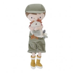 jim granjero con gallina muneco blandito ld4563 little dutch