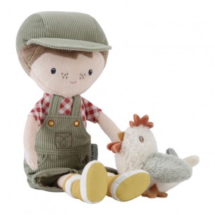 jim granjero con gallina muneco blandito ld4563 little dutch 2