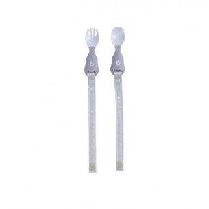 Cubiertos para Bebé ergonómicos Bibado BIB-003