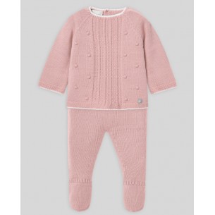 Conjunto Jubón + Polaina + Capota para Bebé PAZ Rodríguez 2