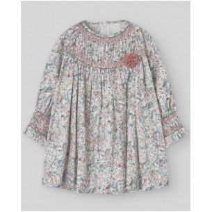Vestido niña estampado flores "MARAVILLAS" PAZ Rodríguez