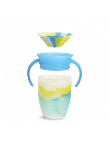 taza antigoteo miracle 360 con asas 200ml tropical munchkin