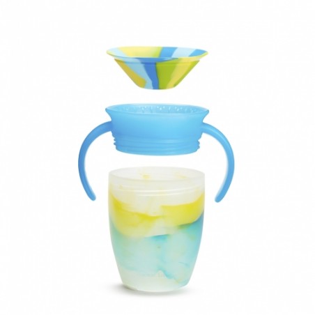 taza antigoteo miracle 360 con asas 200ml tropical munchkin