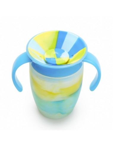 taza antigoteo miracle 360 con asas 200ml tropical munchkin