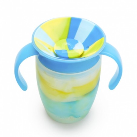 taza antigoteo miracle 360 con asas 200ml tropical munchkin