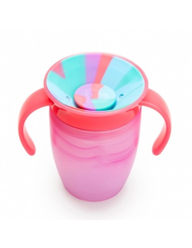 taza antigoteo miracle 360 con asas 200ml tropical munchkin